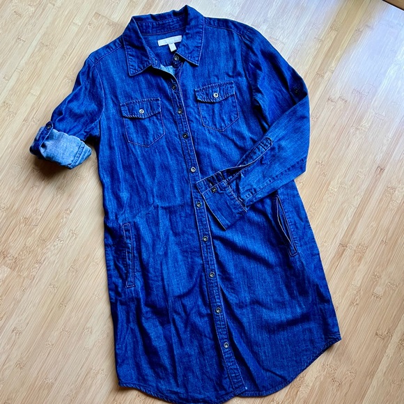 Banana Republic denim shirt dress - 2P - Picture 1 of 7